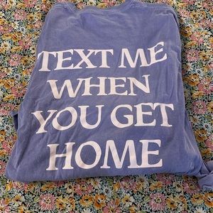 Lonely ghost text me when you get home long sleeve color, changing size large